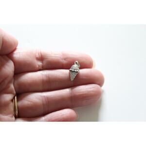 Sterling Silver Ice Cream Charm, Silver Ice Cream Charm, Ice Cream Pendant